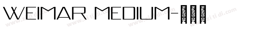 Weimar Medium字体转换